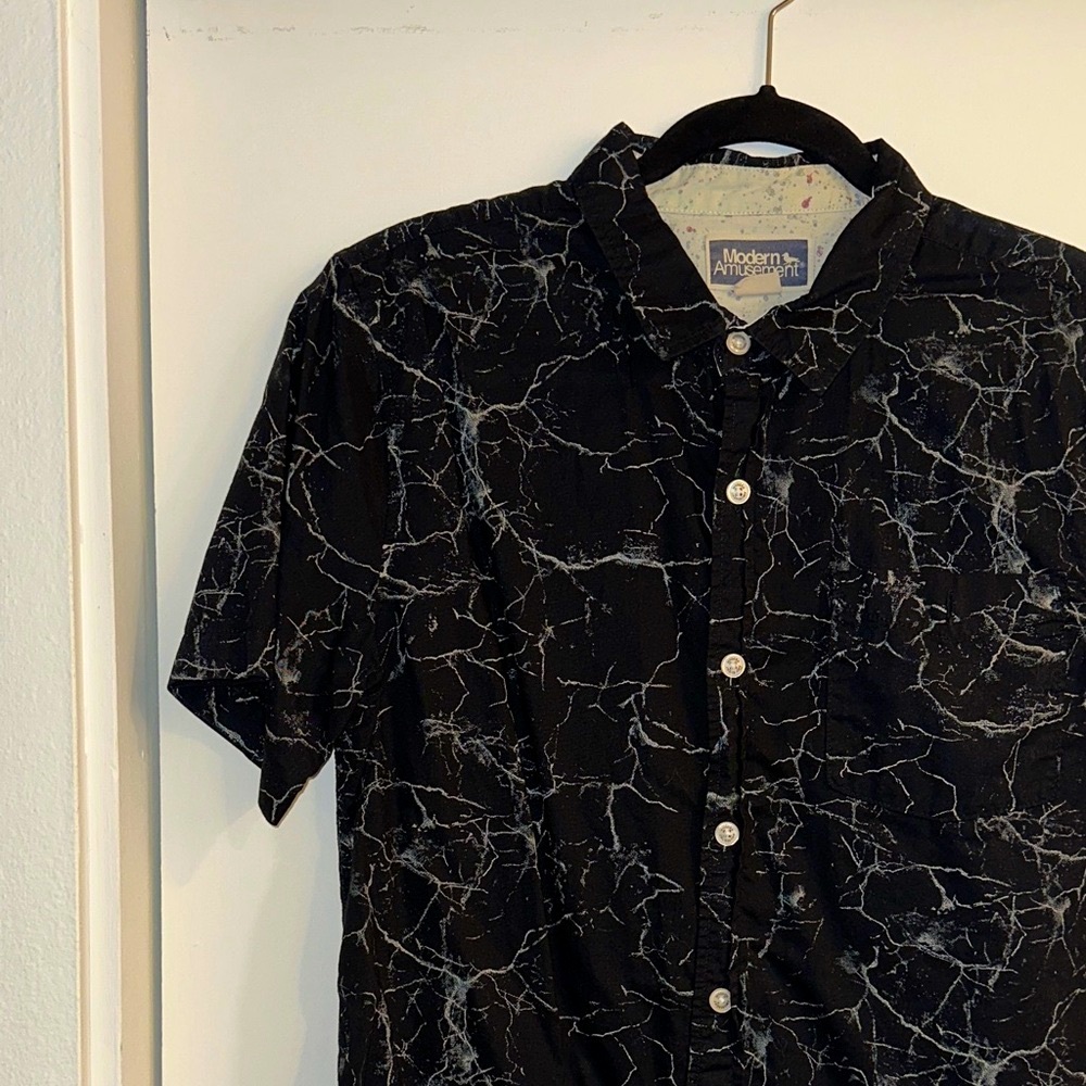 Marble Button Up Shirt